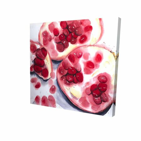 BEGIN HOME DECOR 16 x 16 in. Pomegranate Pieces-Print on Canvas 2080-1616-GA103